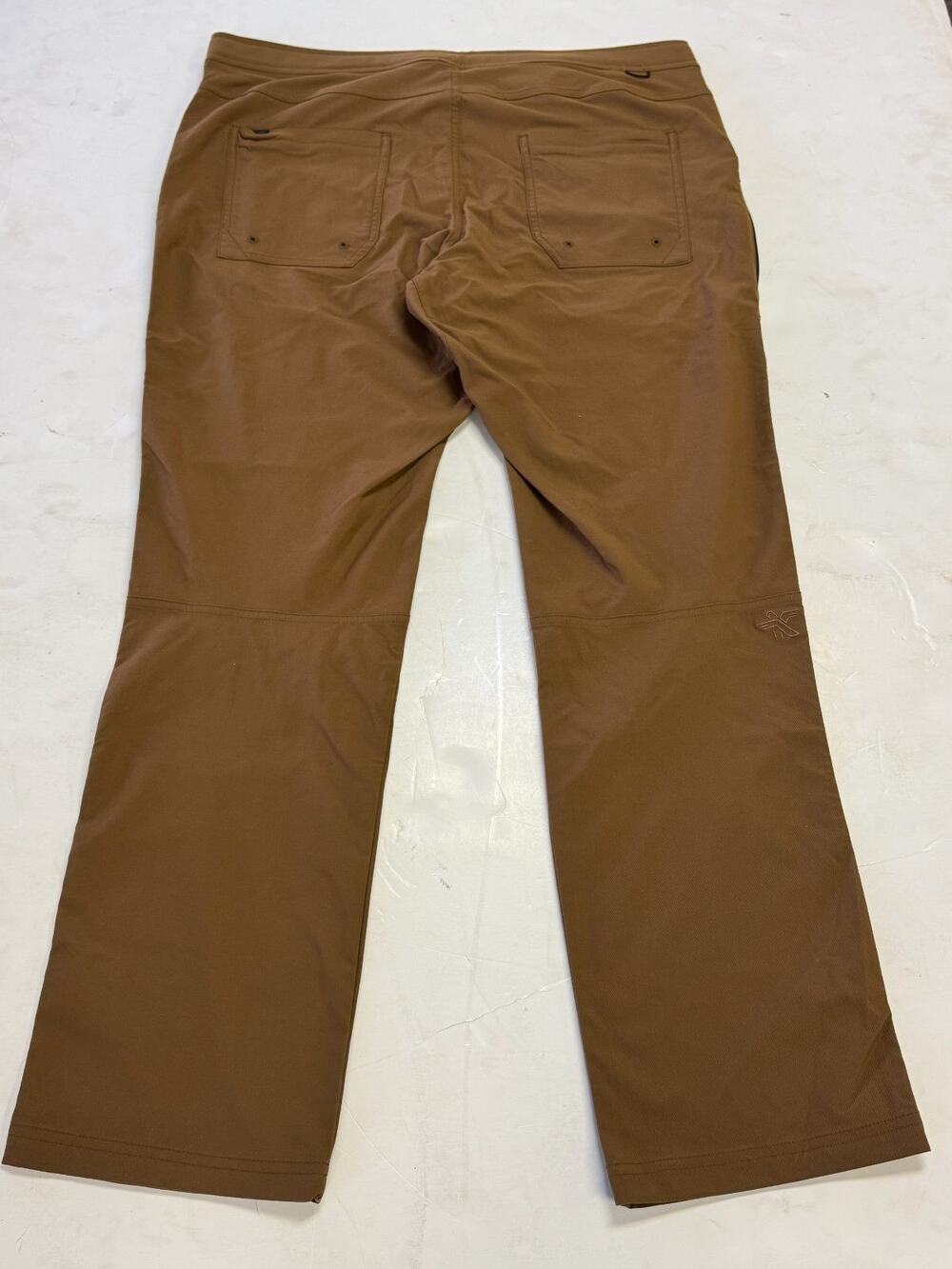 KETL Mountain Apparel Men's XL 32 Tomfoolery Hiking Pants Brown Stretch Belted